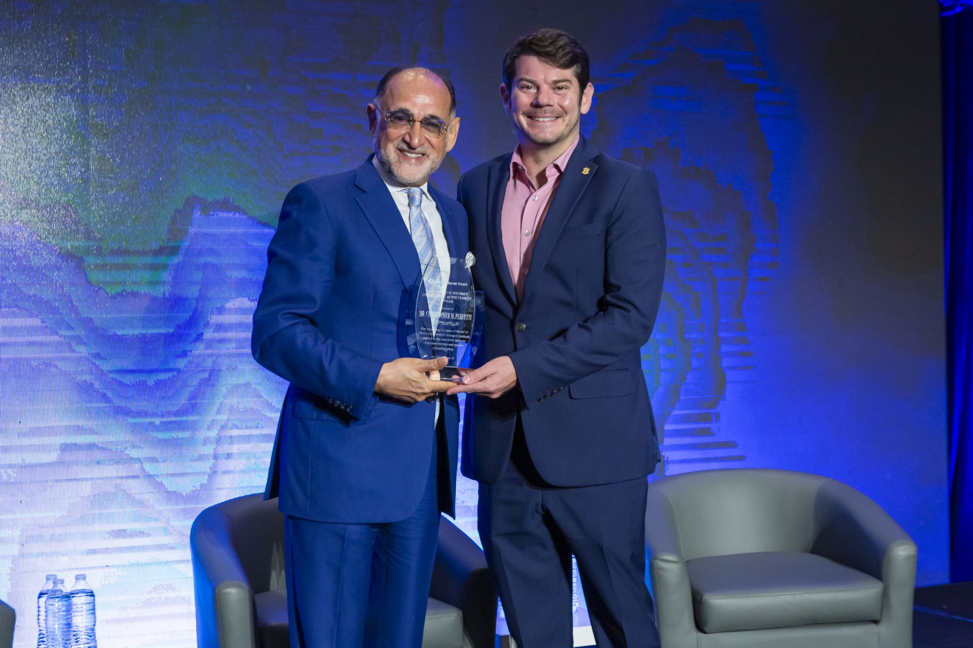 photo: Chris Perfetti receiving his award
